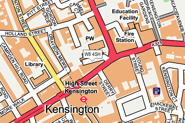 W8 4SH map - OS OpenMap – Local (Ordnance Survey) W8 4SH map - OS OpenMap – Local (Ordnance Survey)