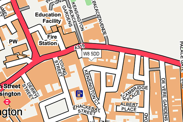 W8 5DD map - OS OpenMap – Local (Ordnance Survey) W8 5DD map - OS OpenMap – Local (Ordnance Survey)