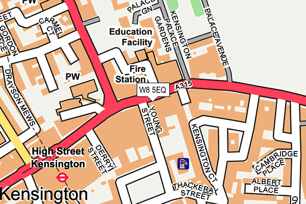 W8 5EQ map - OS OpenMap – Local (Ordnance Survey) W8 5EQ map - OS OpenMap – Local (Ordnance Survey)