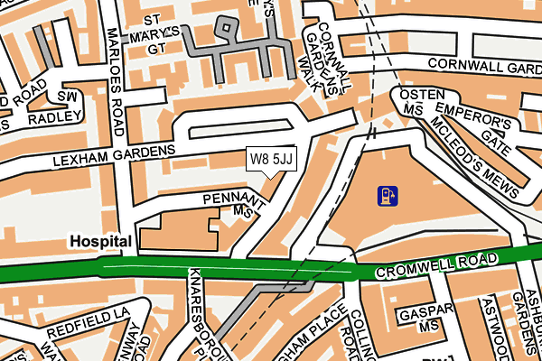 W8 5JJ map - OS OpenMap – Local (Ordnance Survey) W8 5JJ map - OS OpenMap – Local (Ordnance Survey)