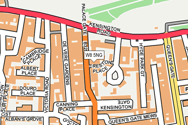 W8 5NG map - OS OpenMap – Local (Ordnance Survey) W8 5NG map - OS OpenMap – Local (Ordnance Survey)