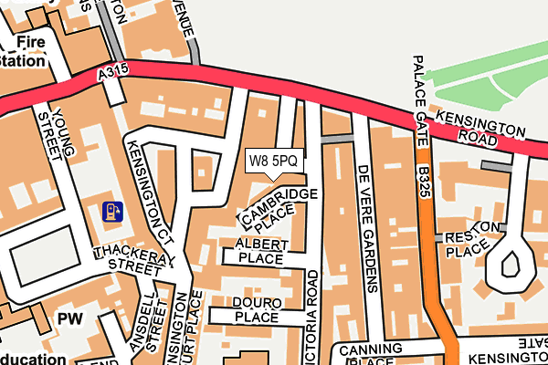 W8 5PQ map - OS OpenMap – Local (Ordnance Survey) W8 5PQ map - OS OpenMap – Local (Ordnance Survey)