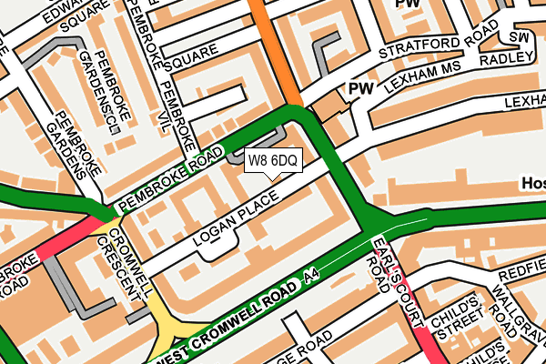 W8 6DQ map - OS OpenMap – Local (Ordnance Survey) W8 6DQ map - OS OpenMap – Local (Ordnance Survey)