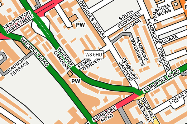 W8 6HU map - OS OpenMap – Local (Ordnance Survey) W8 6HU map - OS OpenMap – Local (Ordnance Survey)
