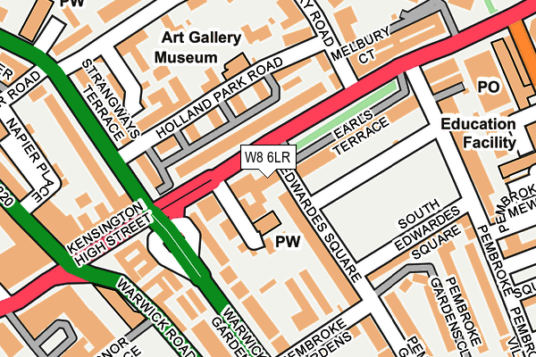 W8 6LR map - OS OpenMap – Local (Ordnance Survey) W8 6LR map - OS OpenMap – Local (Ordnance Survey)