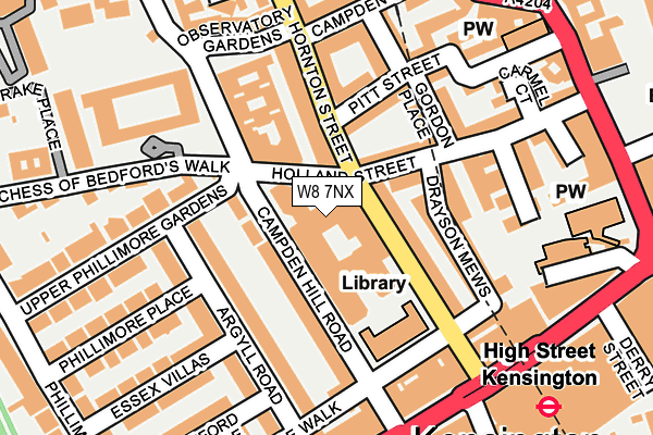 W8 7NX map - OS OpenMap – Local (Ordnance Survey) W8 7NX map - OS OpenMap – Local (Ordnance Survey)