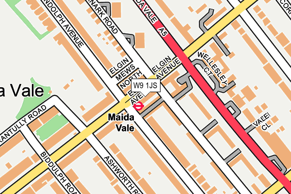 W9 1JS map - OS OpenMap – Local (Ordnance Survey) W9 1JS map - OS OpenMap – Local (Ordnance Survey)
