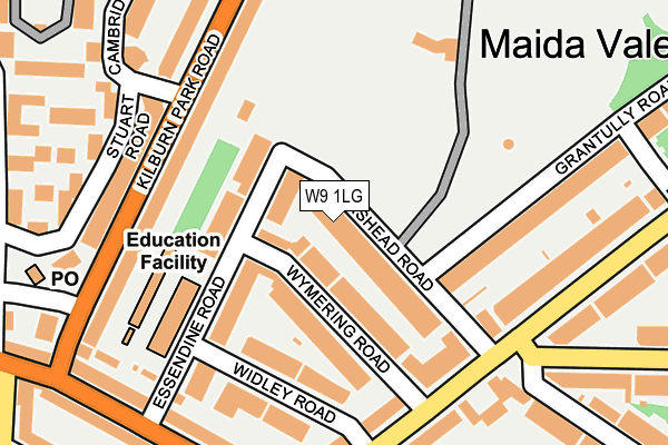 W9 1LG map - OS OpenMap – Local (Ordnance Survey) W9 1LG map - OS OpenMap – Local (Ordnance Survey)