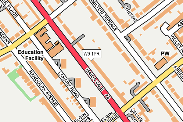 W9 1PR map - OS OpenMap – Local (Ordnance Survey) W9 1PR map - OS OpenMap – Local (Ordnance Survey)