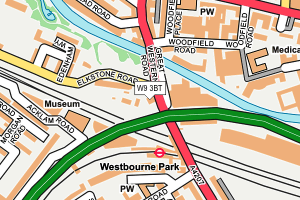 W9 3BT map - OS OpenMap – Local (Ordnance Survey) W9 3BT map - OS OpenMap – Local (Ordnance Survey)