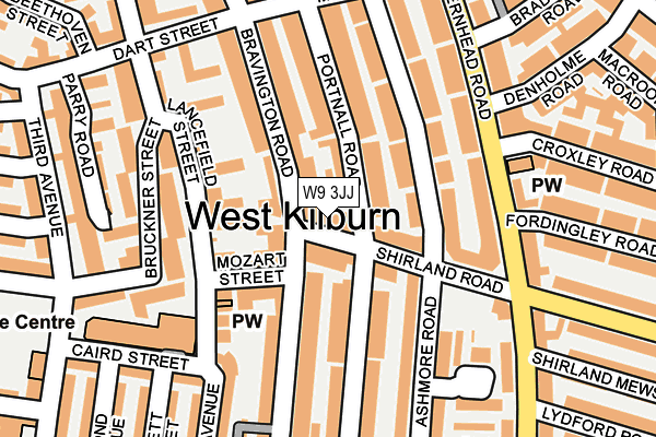 W9 3JJ map - OS OpenMap – Local (Ordnance Survey) W9 3JJ map - OS OpenMap – Local (Ordnance Survey)