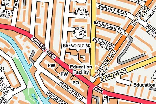 W9 3LG map - OS OpenMap – Local (Ordnance Survey) W9 3LG map - OS OpenMap – Local (Ordnance Survey)