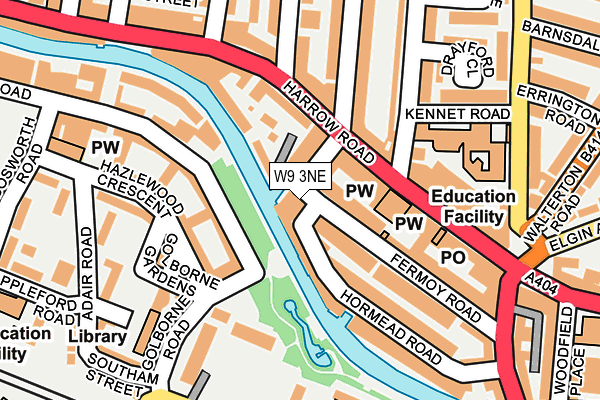 W9 3NE map - OS OpenMap – Local (Ordnance Survey) W9 3NE map - OS OpenMap – Local (Ordnance Survey)