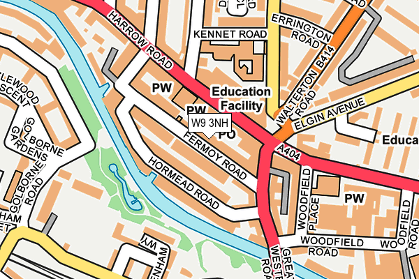 W9 3NH map - OS OpenMap – Local (Ordnance Survey) W9 3NH map - OS OpenMap – Local (Ordnance Survey)