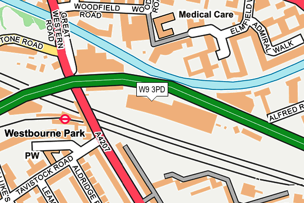 W9 3PD map - OS OpenMap – Local (Ordnance Survey) W9 3PD map - OS OpenMap – Local (Ordnance Survey)
