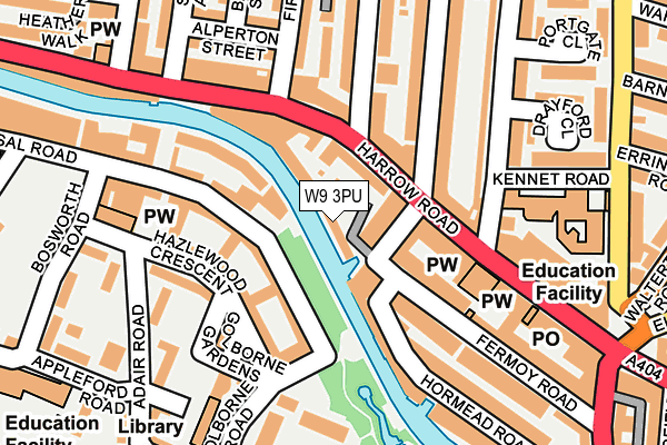W9 3PU map - OS OpenMap – Local (Ordnance Survey) W9 3PU map - OS OpenMap – Local (Ordnance Survey)