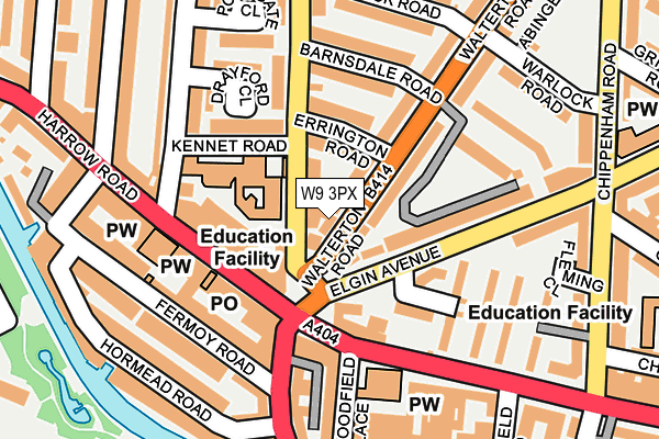 W9 3PX map - OS OpenMap – Local (Ordnance Survey)