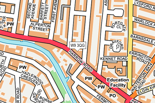 W9 3QG map - OS OpenMap – Local (Ordnance Survey) W9 3QG map - OS OpenMap – Local (Ordnance Survey)