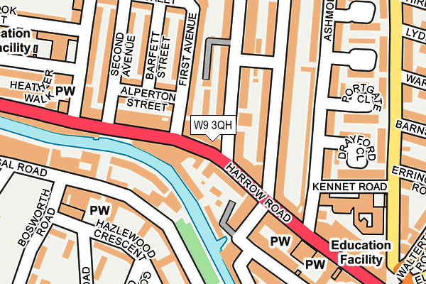W9 3QH map - OS OpenMap – Local (Ordnance Survey) W9 3QH map - OS OpenMap – Local (Ordnance Survey)
