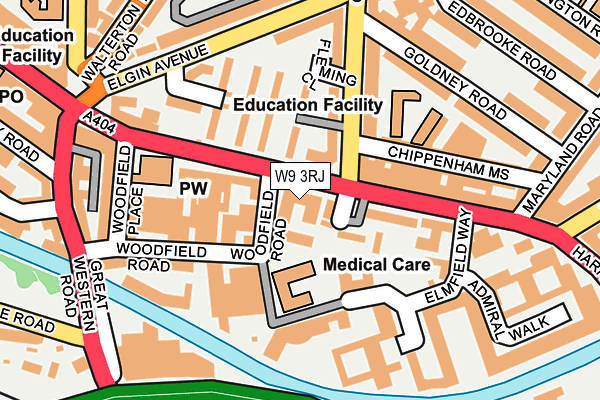 W9 3RJ map - OS OpenMap – Local (Ordnance Survey) W9 3RJ map - OS OpenMap – Local (Ordnance Survey)
