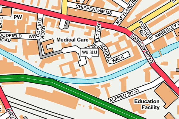 W9 3UJ map - OS OpenMap – Local (Ordnance Survey) W9 3UJ map - OS OpenMap – Local (Ordnance Survey)