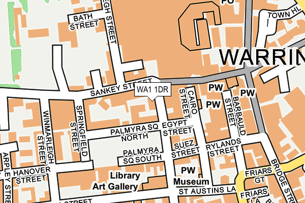 WA1 1DR map - OS OpenMap – Local (Ordnance Survey) WA1 1DR map - OS OpenMap – Local (Ordnance Survey)
