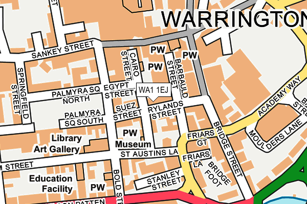 WA1 1EJ map - OS OpenMap – Local (Ordnance Survey) WA1 1EJ map - OS OpenMap – Local (Ordnance Survey)