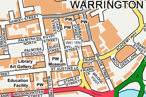 WA1 1EN map - OS OpenMap – Local (Ordnance Survey) WA1 1EN map - OS OpenMap – Local (Ordnance Survey)