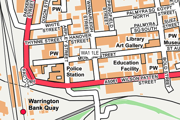 WA1 1LE map - OS OpenMap – Local (Ordnance Survey)