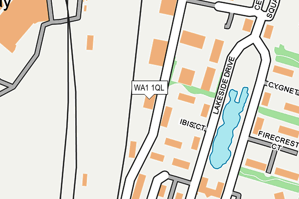 WA1 1QL map - OS OpenMap – Local (Ordnance Survey) WA1 1QL map - OS OpenMap – Local (Ordnance Survey)