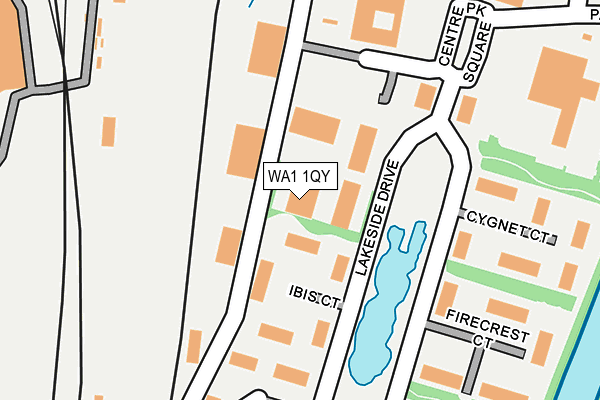 WA1 1QY map - OS OpenMap – Local (Ordnance Survey) WA1 1QY map - OS OpenMap – Local (Ordnance Survey)