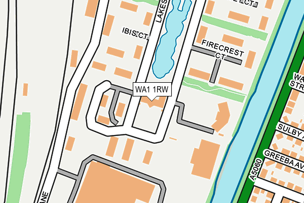 WA1 1RW map - OS OpenMap – Local (Ordnance Survey) WA1 1RW map - OS OpenMap – Local (Ordnance Survey)