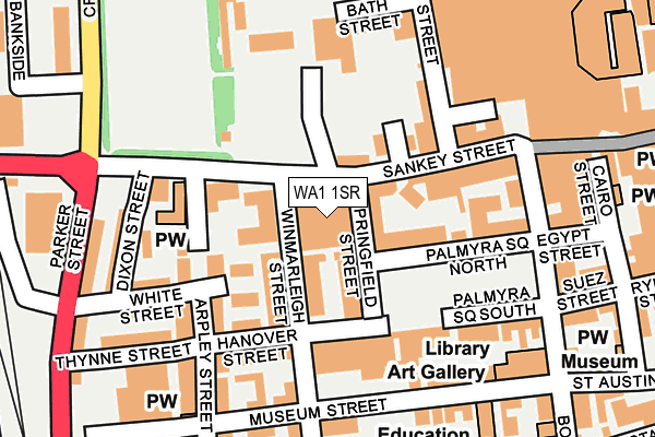 WA1 1SR map - OS OpenMap – Local (Ordnance Survey) WA1 1SR map - OS OpenMap – Local (Ordnance Survey)