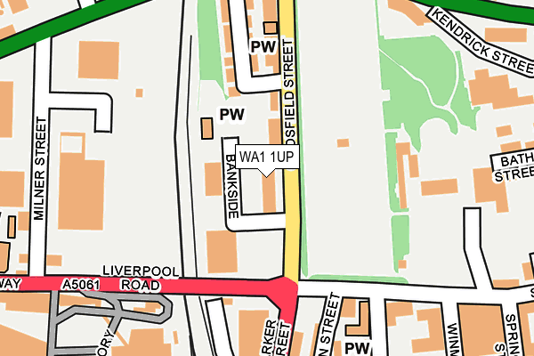 WA1 1UP map - OS OpenMap – Local (Ordnance Survey) WA1 1UP map - OS OpenMap – Local (Ordnance Survey)