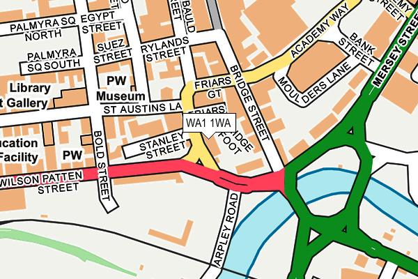 WA1 1WA map - OS OpenMap – Local (Ordnance Survey) WA1 1WA map - OS OpenMap – Local (Ordnance Survey)