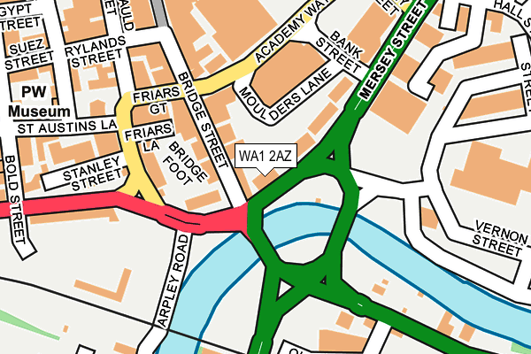 WA1 2AZ map - OS OpenMap – Local (Ordnance Survey) WA1 2AZ map - OS OpenMap – Local (Ordnance Survey)
