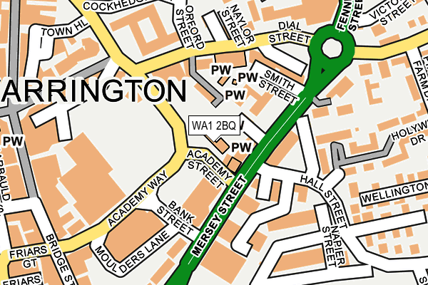 WA1 2BQ map - OS OpenMap – Local (Ordnance Survey) WA1 2BQ map - OS OpenMap – Local (Ordnance Survey)
