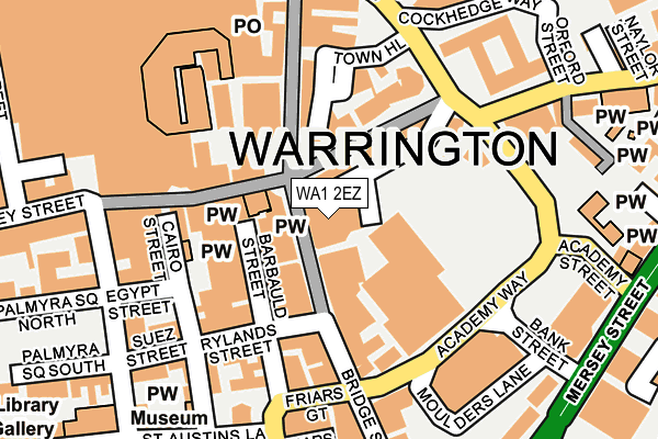 WA1 2EZ map - OS OpenMap – Local (Ordnance Survey) WA1 2EZ map - OS OpenMap – Local (Ordnance Survey)
