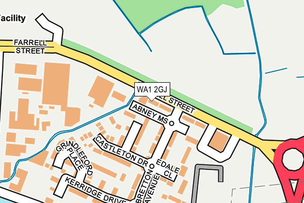 WA1 2GJ map - OS OpenMap – Local (Ordnance Survey) WA1 2GJ map - OS OpenMap – Local (Ordnance Survey)