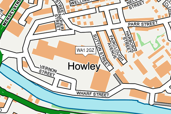 WA1 2GZ map - OS OpenMap – Local (Ordnance Survey) WA1 2GZ map - OS OpenMap – Local (Ordnance Survey)