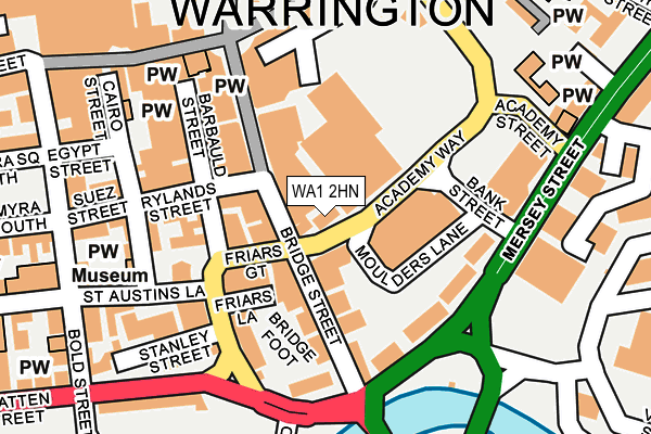 WA1 2HN map - OS OpenMap – Local (Ordnance Survey) WA1 2HN map - OS OpenMap – Local (Ordnance Survey)