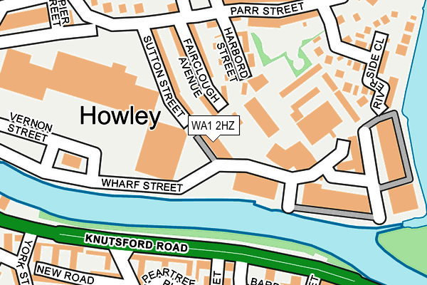 WA1 2HZ map - OS OpenMap – Local (Ordnance Survey) WA1 2HZ map - OS OpenMap – Local (Ordnance Survey)