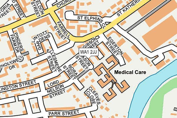WA1 2JJ map - OS OpenMap – Local (Ordnance Survey) WA1 2JJ map - OS OpenMap – Local (Ordnance Survey)