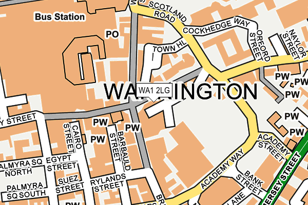 WA1 2LG map - OS OpenMap – Local (Ordnance Survey) WA1 2LG map - OS OpenMap – Local (Ordnance Survey)