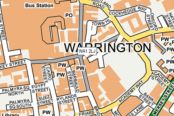 WA1 2LJ map - OS OpenMap – Local (Ordnance Survey) WA1 2LJ map - OS OpenMap – Local (Ordnance Survey)