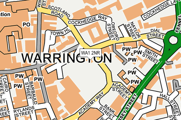 WA1 2NR map - OS OpenMap – Local (Ordnance Survey) WA1 2NR map - OS OpenMap – Local (Ordnance Survey)