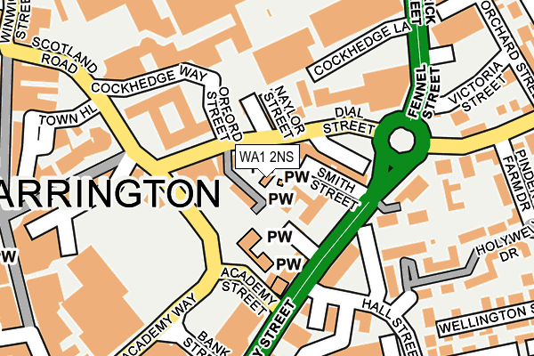 WA1 2NS map - OS OpenMap – Local (Ordnance Survey) WA1 2NS map - OS OpenMap – Local (Ordnance Survey)