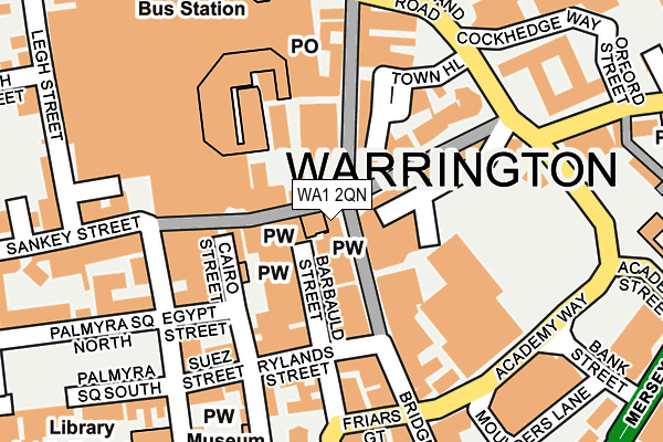 WA1 2QN map - OS OpenMap – Local (Ordnance Survey) WA1 2QN map - OS OpenMap – Local (Ordnance Survey)