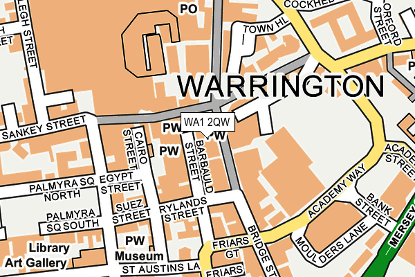 WA1 2QW map - OS OpenMap – Local (Ordnance Survey) WA1 2QW map - OS OpenMap – Local (Ordnance Survey)