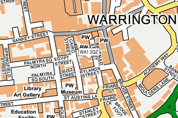 WA1 2QZ map - OS OpenMap – Local (Ordnance Survey) WA1 2QZ map - OS OpenMap – Local (Ordnance Survey)